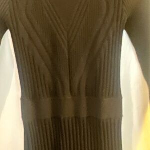 Express Black Ribbed Knit Sweater